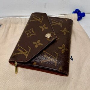 Auth LOUIS VUITTON Monogram Fuchsia Wallet